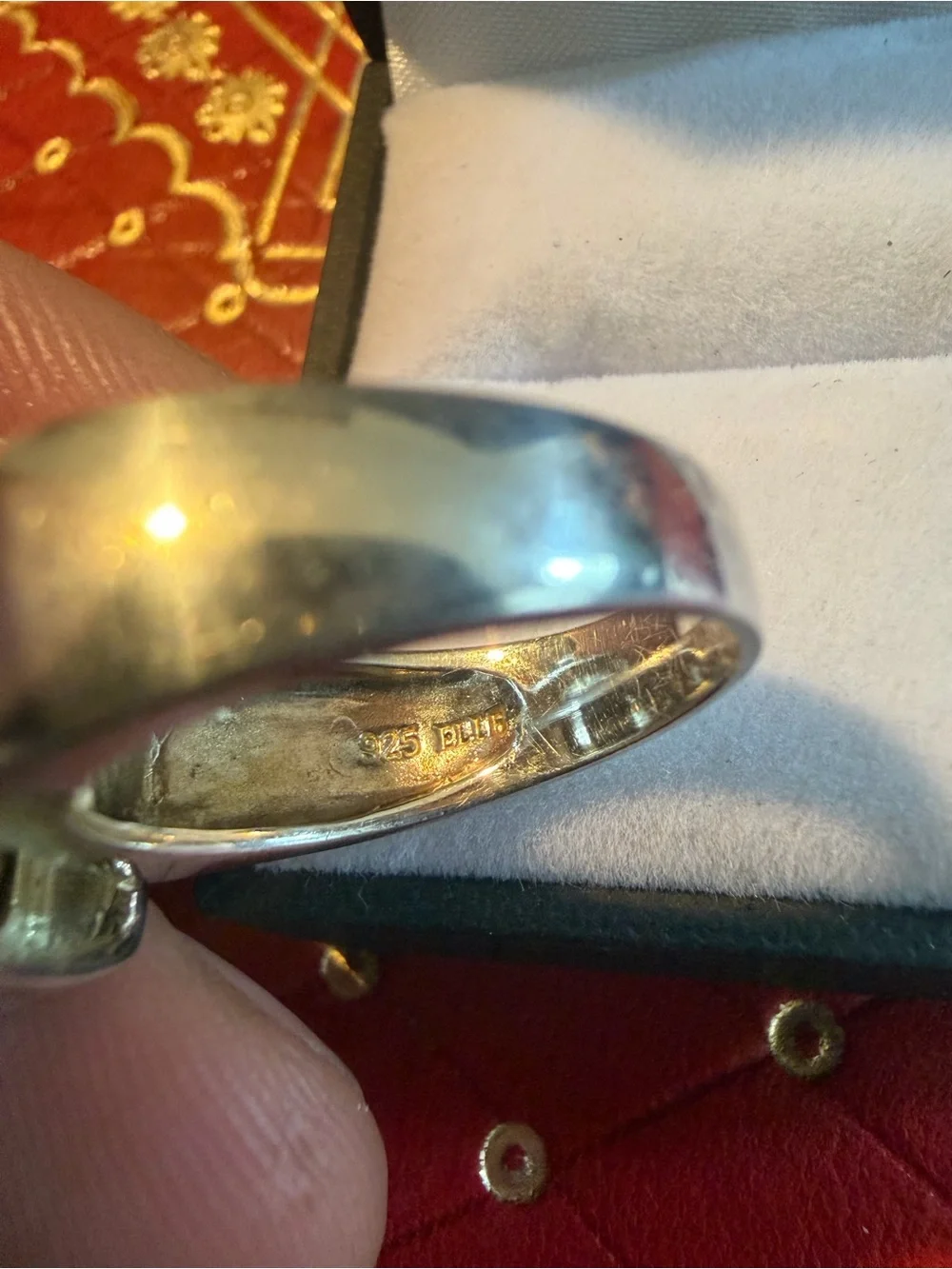 925 Silver Faceted Tiger Eye Ring